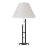 Metra Double Table Lamp in Natural Iron by Hubbardton Forge