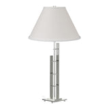Metra Double Table Lamp in Sterling by Hubbardton Forge