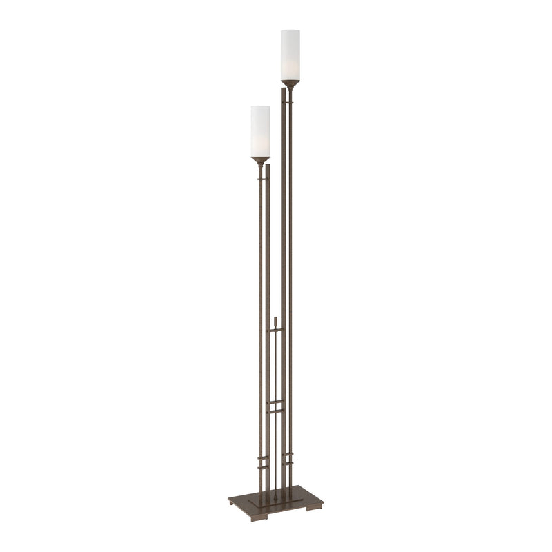 Metra Twin Tall Floor Lamp in Bronze by Hubbardton Forge
