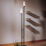 Metra Twin Tall Floor Lamp lifestyle view by Hubbardton Forge
