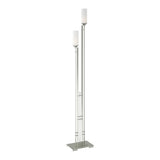 Metra Twin Tall Floor Lamp in Sterling by Hubbardton Forge