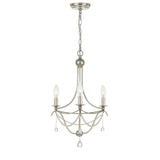 Metro Chandelier 15.5" Antique Silver