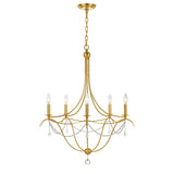 Metro Chandelier 27.5" Antique Gold