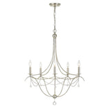 Metro Chandelier 27.5" Antique Silver