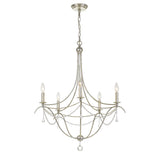 Metro Chandelier 27.5" Antique Silver