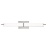 Metro Vanity Light — Chrome, White Glass, 2700K 120V