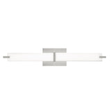 Metro Vanity Light — Chrome, White Glass, 2700K 120V