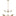 Mezzo Grand Chandelier — 53 5/8", Clear, Burnished Brass