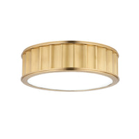 Middlebury Flush Mount - Round - 13 Inch - Aged Brass by Hudson Valley