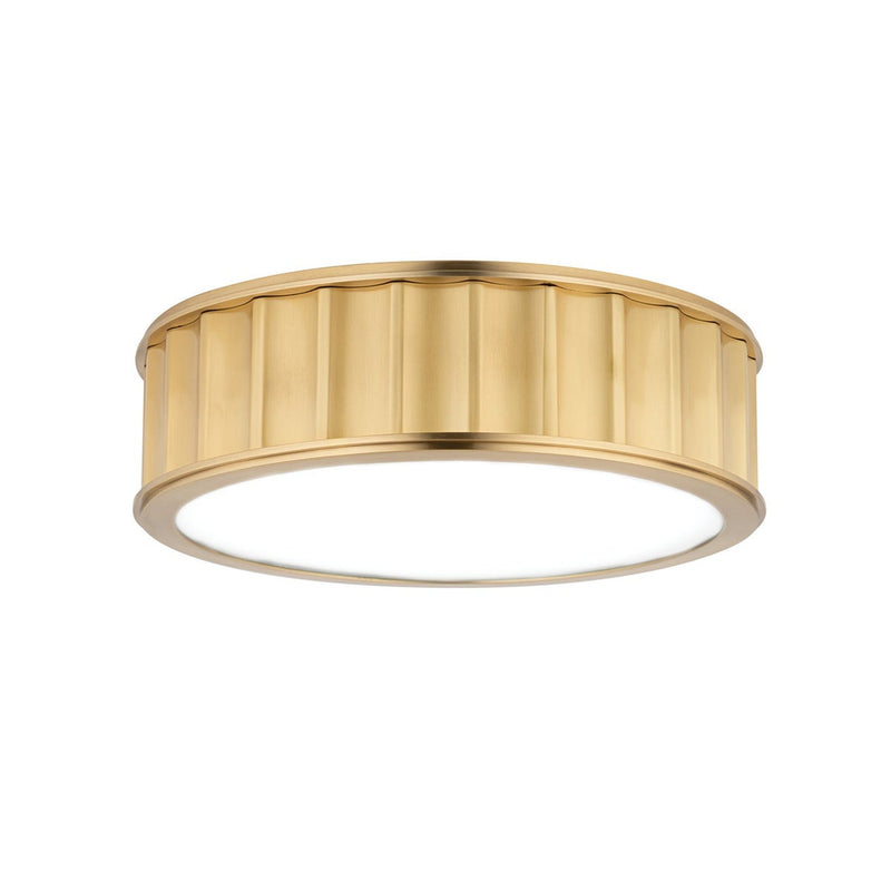 Middlebury Flush Mount - Round - 13 Inch - Aged Brass by Hudson Valley
