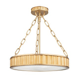 Middlebury Semi Flush - Aged Brass by Hudson Valley