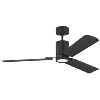 Midnight Black Housing with Midnight Black Blades Cleancut Smart 54inch LED Ceiling Fan by Visual Comfort Fans