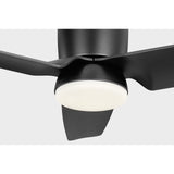 Midnight Black Housing with Midnight Black Blades Colgin 44inch Hugger LED Ceiling Fan by Visual Comfort Fans