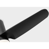 Midnight Black Housing with Midnight Black Blades Colgin 44inch Hugger LED Ceiling Fan by Visual Comfort Fans