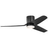 Midnight Black Housing with Midnight Black Blades Colgin 56inch Hugger LED Ceiling Fan by Visual Comfort Fans