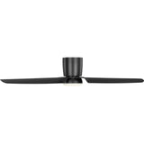 Midnight Black Housing with Midnight Black Blades Colgin 56inch Hugger LED Ceiling Fan by Visual Comfort Fans