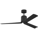 Midnight Black Housing with Midnight Black Blades Peel Smart 52" LED Ceiling Fan by Visual Comfort Fans