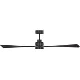 Midnight Black Housing with Midnight Black Blades Trillium Smart 60" LED Ceiling Fan by Visual Comfort Fans
