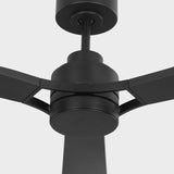 Midnight Black Housing with Midnight Black Blades Trillium Smart 60" LED Ceiling Fan by Visual Comfort Fans