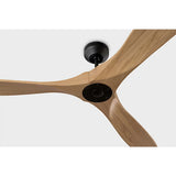 Midnight Black Housing with Natural Honey Blades Maverick Smart 70inch Ceiling Fan by Visual Comfort Fans