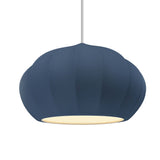 Oval Fluted Ceramic Pendant