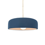 Midnight Sky Beige Twisted Cord Ceramic Small Spire Pendant by Justice Design