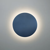 Midnight Sky Small Ceramic Round Backlit Color Temperature Selectable LED Wall Sconce by Justice Design