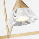 Midrand Crystal Chandelier Large Hand Rubbed Antique Brass By Visual Comfort Modern  - Detailed View11