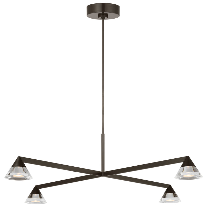 Midrand Crystal Chandelier Medium Bronze By Visual Comfort Modern