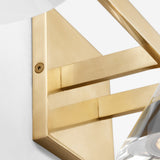 Midrand Crystal Vanity Light 26 Inch Hand Rubbed Antique Brass By Visual Comfort Modern - Detailed View2