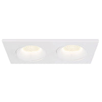 Midway Regressed Multiple Downlight 2 Lights White By Fase1Lighting