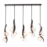 Mika 10-Light Linear Suspension, shown in Oil Rubbed Bronze, by Hubbardton Forge