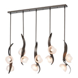 Mika 10-Light Linear Suspension, shown in Oil Rubbed Bronze, by Hubbardton Forge
