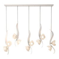 Mika 10-Light Linear Suspension in White by Hubbardton Forge