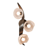 Mika 3-Light Sconce/Semi-Flush - Dark Smoke