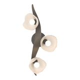 Mika 3-Light Sconce/Semi-Flush - Natural Iron