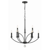 Mila Chandelier 28'' Black Black