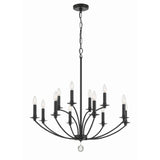 Mila Chandelier 32'' Black Black