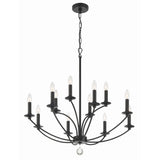 Mila Chandelier 32'' Black Black