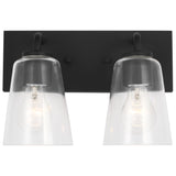 Miles Clear Glass Vanity Light
