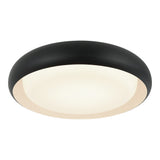 Milia Flush Mount 15 Inch Matte Black
