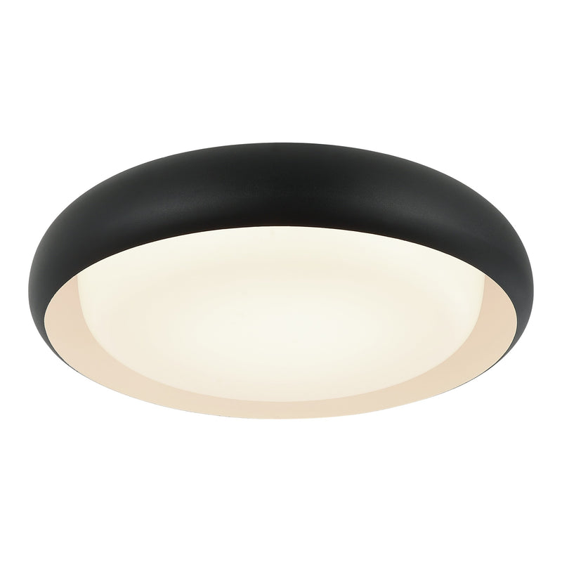 Milia Flush Mount 15 Inch Matte Black