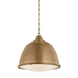 Milltown Pendant - Large - Patina Brass by Hudson Valley