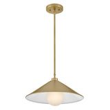Milo Pendant Light Lacquered Bras By Lark Living - Front View5