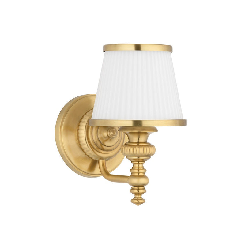 Milton Bath and Vanity Light - 1-Light - Flemish Brass by Hudson Valley