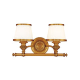 Milton Bath and Vanity Light - 2-Light - Flemish Brass by Hudson Valley