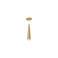 Mina Pendant — 12 Inch, Brushed Gold