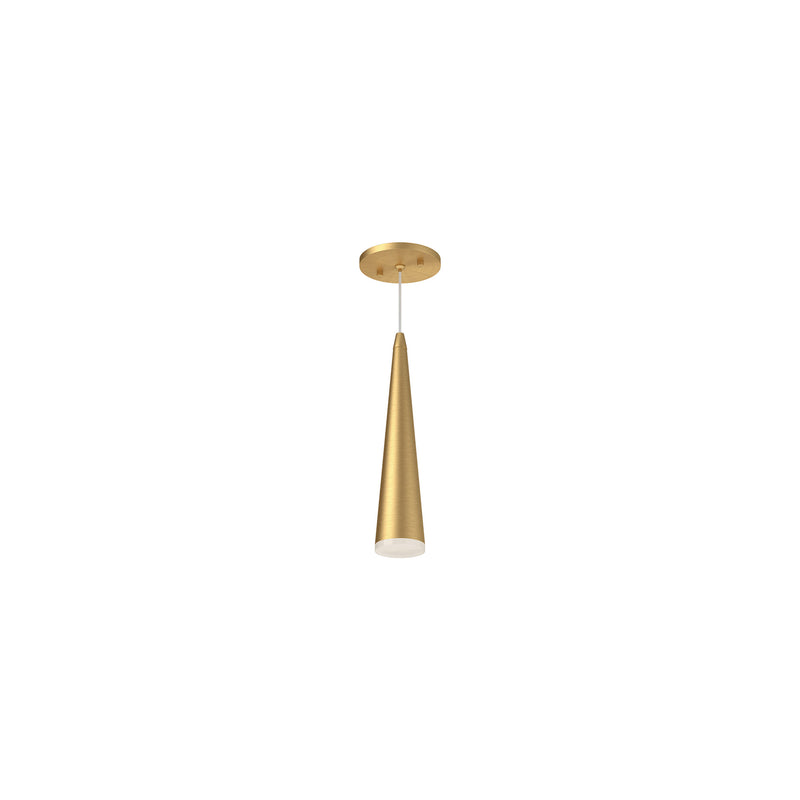 Mina Pendant — 12 Inch, Brushed Gold