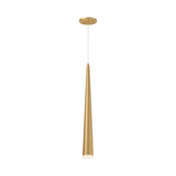 Mina Pendant — 24 Inch, Brushed Gold