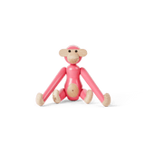 Kay Bojesen Monkey, Mini, Pink, H: 3.7" By Kay Bojesen
